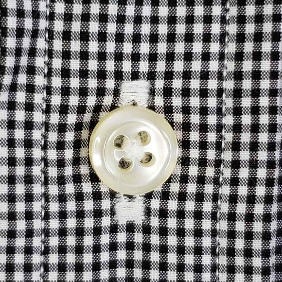 Polo Ralph Lauren Oxford Shirt Mens Size L Black Gingham Plaid LS Button Down - Picture 5 of 11